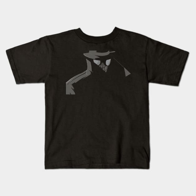 Abstract Masked Detective Kids T-Shirt by Cerberus4444